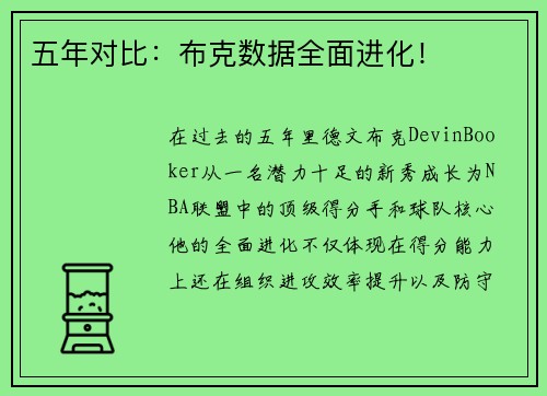 五年对比：布克数据全面进化！